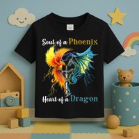 Soul Of A Phoenix Heart Of A Dragon Toddler T-Shirt