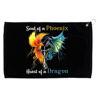 Soul Of A Phoenix Heart Of A Dragon Grommeted Golf Towel