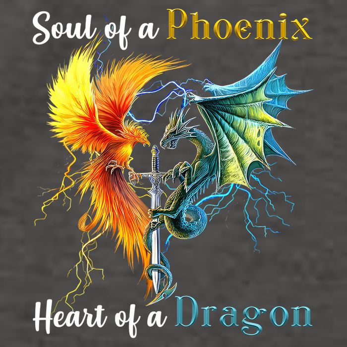 Soul Of A Phoenix Heart Of A Dragon Vector Backpack