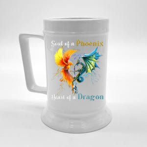 Soul Of A Phoenix Heart Of A Dragon Beer Stein