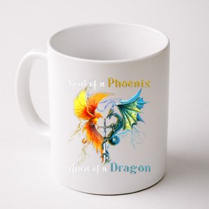 Soul Of A Phoenix Heart Of A Dragon Coffee Mug