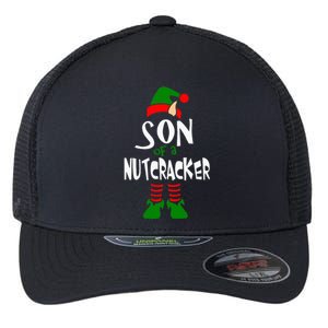 Son Of A Nutcracker Funny Elf Flexfit Unipanel Trucker Cap