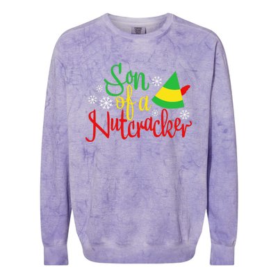 Son Of A Nutcracker Funny Christmas Costume Colorblast Crewneck Sweatshirt