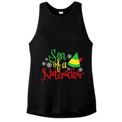 Son Of A Nutcracker Funny Christmas Costume Ladies PosiCharge Tri-Blend Wicking Tank