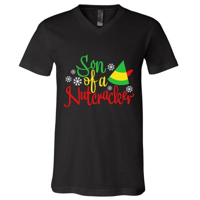 Son Of A Nutcracker Funny Christmas Costume V-Neck T-Shirt