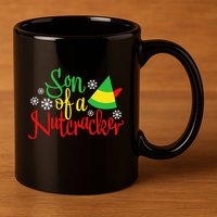 Son Of A Nutcracker Funny Christmas Costume 11oz C Handle Ceramic Mug