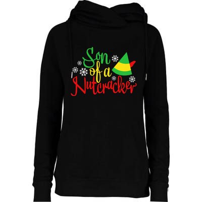 Son Of A Nutcracker Funny Christmas Costume Womens Funnel Neck Pullover Hood