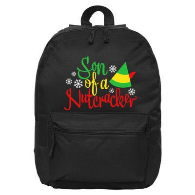 Son Of A Nutcracker Funny Christmas Costume 16 in Basic Backpack
