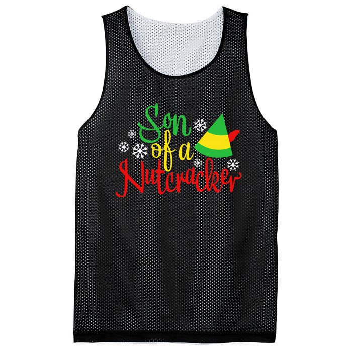 Son Of A Nutcracker Funny Christmas Costume Mesh Reversible Basketball Jersey Tank