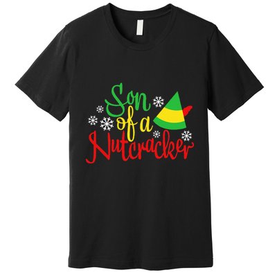 Son Of A Nutcracker Funny Christmas Costume Premium T-Shirt