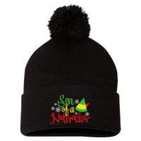 Son Of A Nutcracker Funny Christmas Costume Pom Pom 12in Knit Beanie
