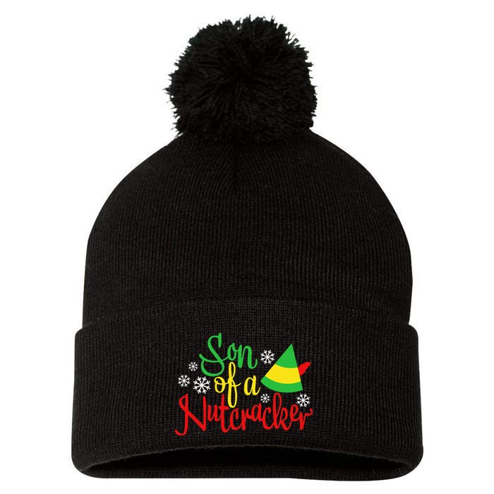 Son Of A Nutcracker Funny Christmas Costume Pom Pom 12in Knit Beanie