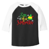 Son Of A Nutcracker Funny Christmas Costume Toddler Fine Jersey T-Shirt