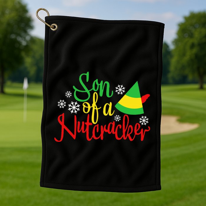 Son Of A Nutcracker Funny Christmas Costume Golf Towel