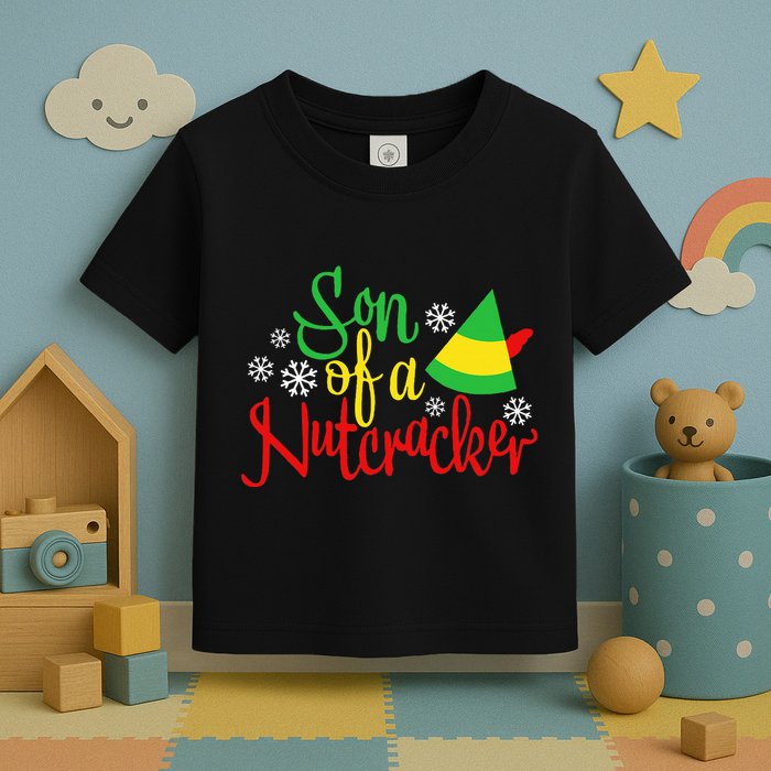 Son Of A Nutcracker Funny Christmas Costume Toddler T-Shirt