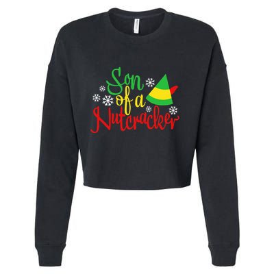 Son Of A Nutcracker Funny Christmas Costume Cropped Pullover Crew