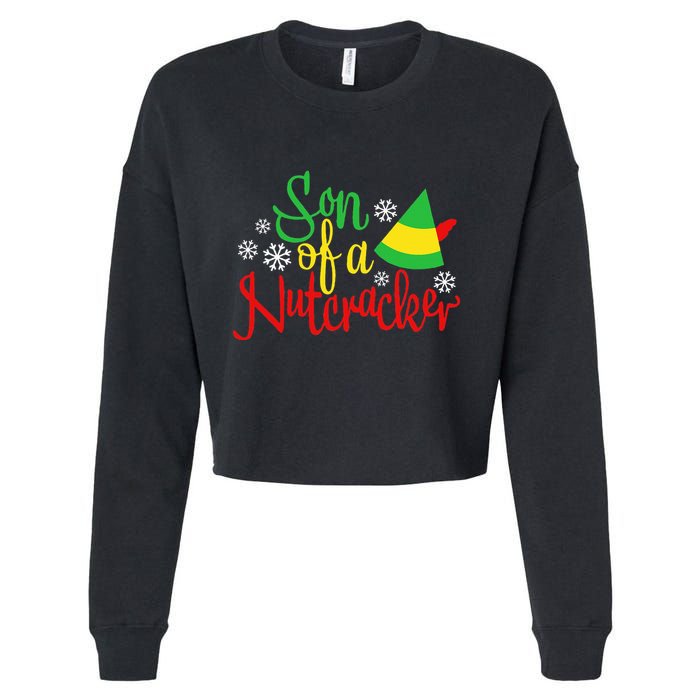 Son Of A Nutcracker Funny Christmas Costume Cropped Pullover Crew