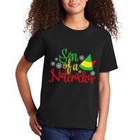 Son Of A Nutcracker Funny Christmas Costume Kids T-Shirt
