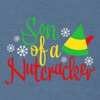Son Of A Nutcracker Funny Christmas Costume Garment-Dyed Sweatshirt