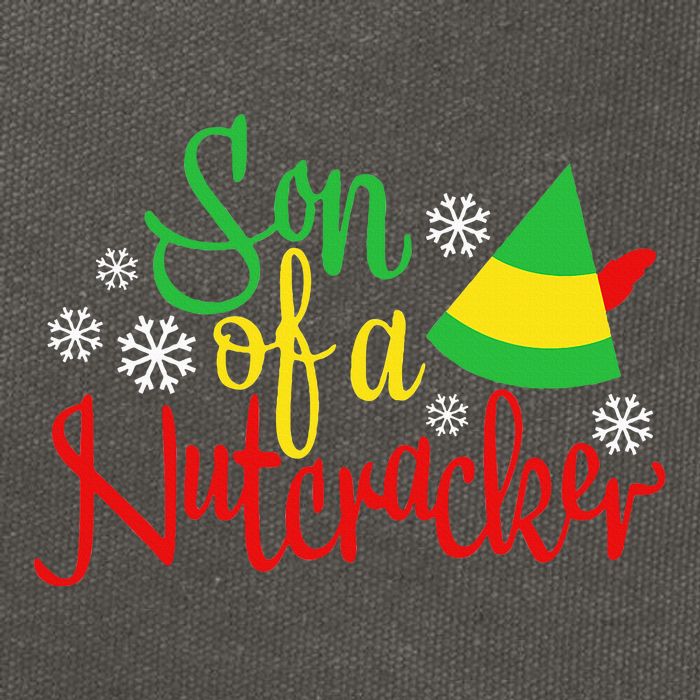Son Of A Nutcracker Funny Christmas Costume Cotton Canvas Backpack