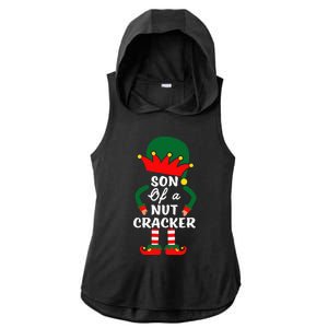 Son Of A Nutcracker Christmas Pajamas For Family Ladies PosiCharge Tri-Blend Wicking Draft Hoodie Tank