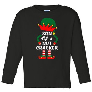 Son Of A Nutcracker Christmas Pajamas For Family Toddler Long Sleeve Shirt