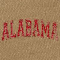 State Of Alabama Varsity Style Cotton Canvas Backpack
