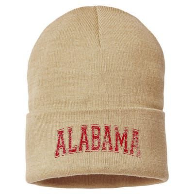 State Of Alabama Varsity Style Sustainable Knit Beanie