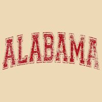 State Of Alabama Varsity Style Zip Tote Bag