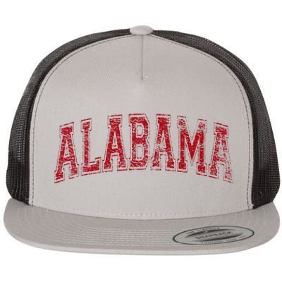 State Of Alabama Varsity Style Flat Bill Trucker Hat