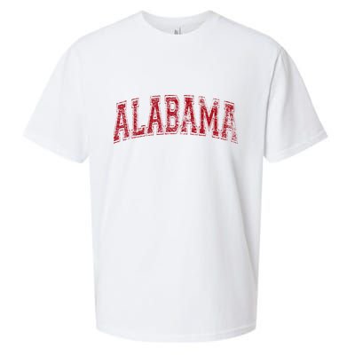 State Of Alabama Varsity Style Sueded Cloud Jersey T-Shirt
