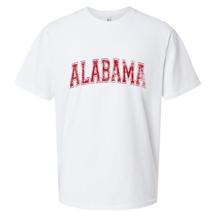 State Of Alabama Varsity Style Sueded Cloud Jersey T-Shirt