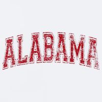 State Of Alabama Varsity Style Sueded Cloud Jersey T-Shirt