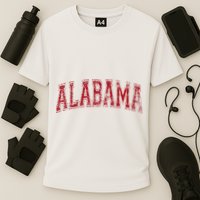 State Of Alabama Varsity Style Cooling Performance Crew T-Shirt