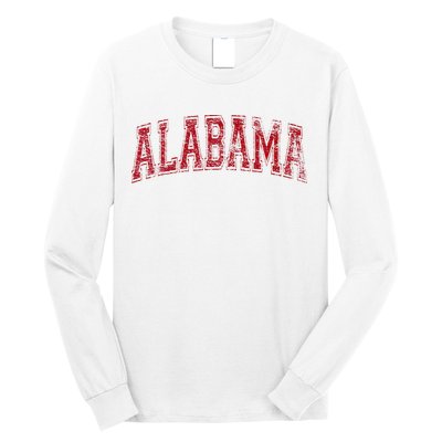 State Of Alabama Varsity Style Long Sleeve Shirt