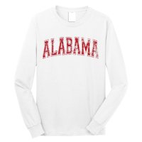 State Of Alabama Varsity Style Long Sleeve Shirt