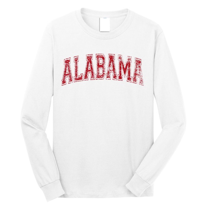 State Of Alabama Varsity Style Long Sleeve Shirt