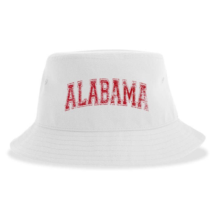 State Of Alabama Varsity Style Sustainable Bucket Hat