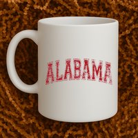 State Of Alabama Varsity Style Mug