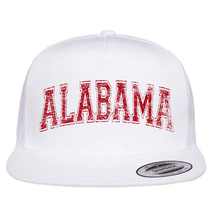 State Of Alabama Varsity Style Flat Bill Trucker Hat