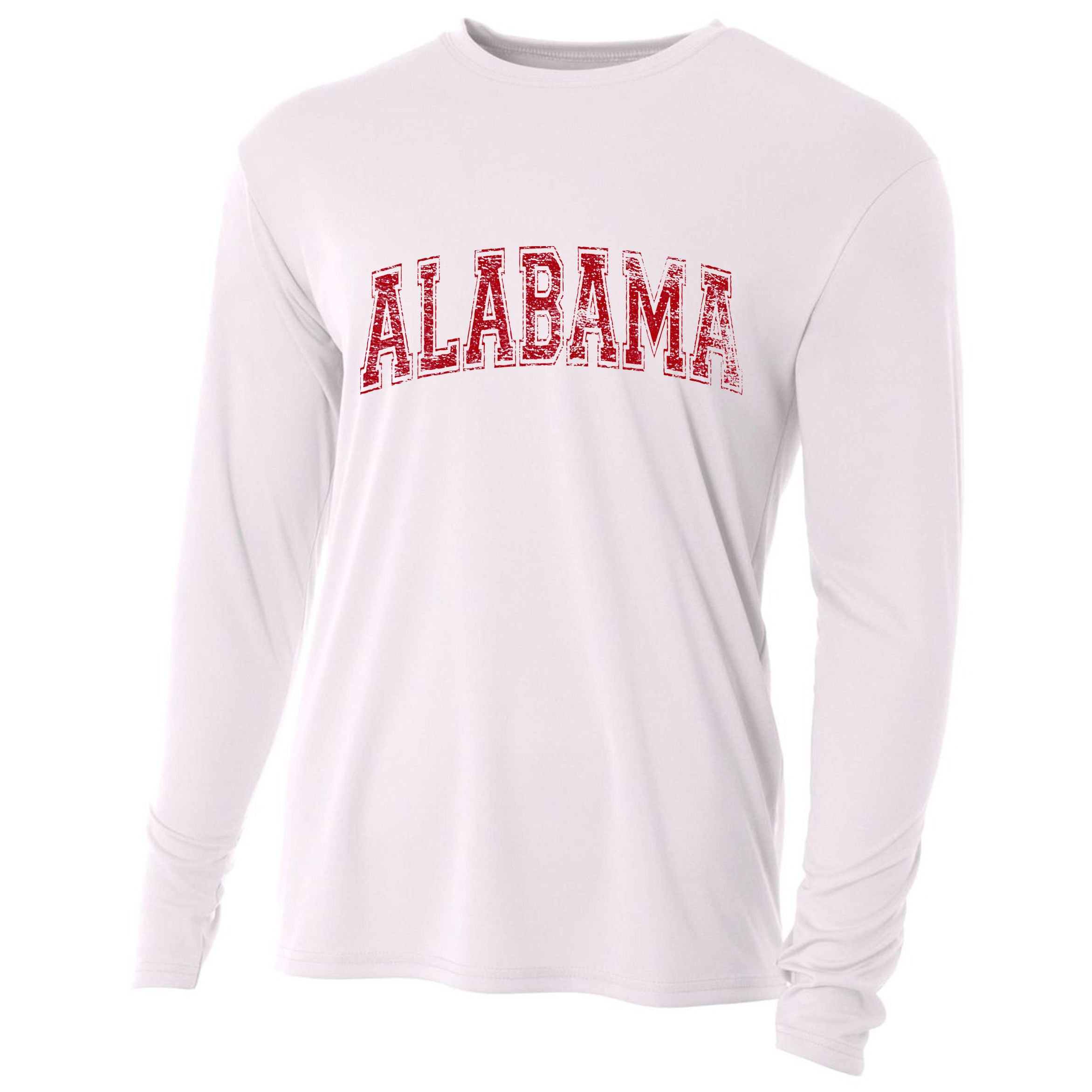 State Of Alabama Varsity Style Cooling Performance Long Sleeve Crew