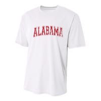 State Of Alabama Varsity Style Youth Performance Sprint T-Shirt