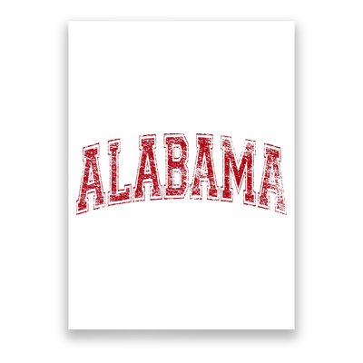 State Of Alabama Varsity Style Poster