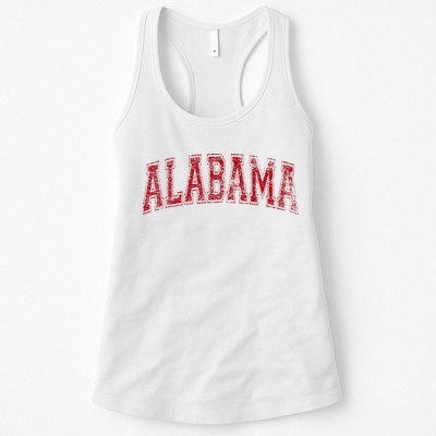 State Of Alabama Varsity Style Womens Tank Top