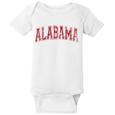 State Of Alabama Varsity Style Baby Bodysuit