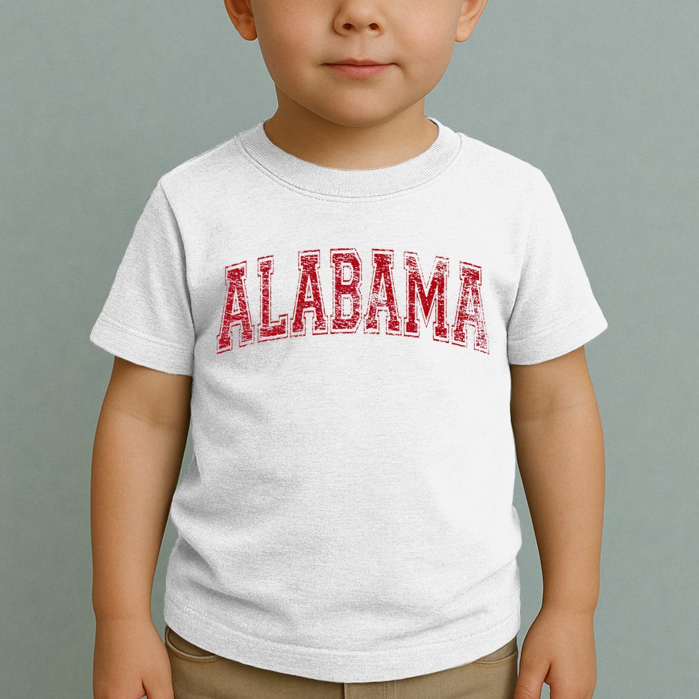 State Of Alabama Varsity Style Toddler T-Shirt