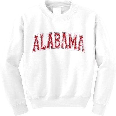 State Of Alabama Varsity Style Kids Sweatshirt