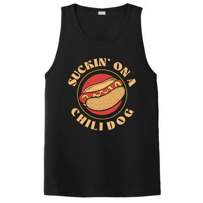 Suckin On A Chili Dog Foodie Hotdog Lover PosiCharge Competitor Tank