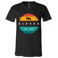 State Of Alaska V-Neck T-Shirt