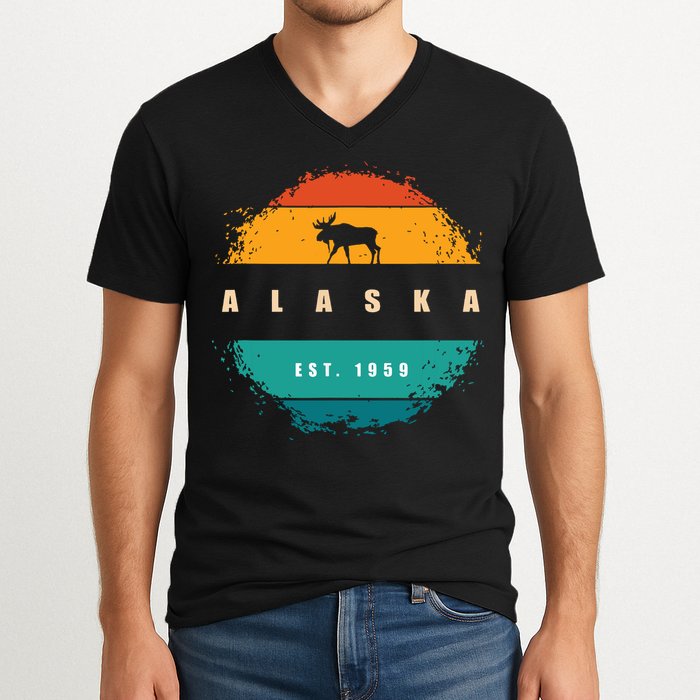 State Of Alaska V-Neck T-Shirt